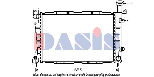 AKS DASIS Jäähdytin,moottorin jäähdytys 520610N